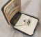 Sterling tie tack by Award Collection turtle design with emerald stone.  Appears to be new with the