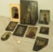 antique tin type photos.  These photos were made during the period of 1856 to 1867.  five are in exc