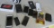 group of (3) Samsung phones, (3) I pad phones, carry cases and other phone accessories