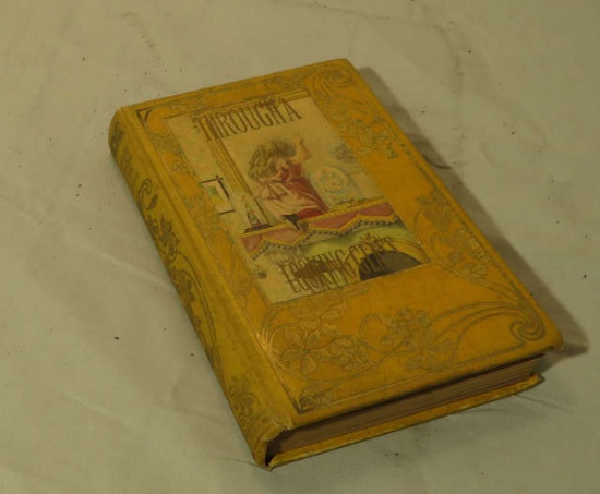 "Through a Looking Glass" by Carroll gifted 1902 binding in good condition