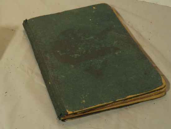 "Common Place Book" hard bound hand written diary of Loretta Baker of Rochester New York, 1896  bind