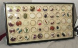 50 capsule gemstone tray with mixed stones both natural and synthetic