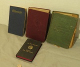 group of 3  Catholic books including a new testament  that was published in 1897, and a Peabody's We