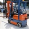 Toyota model 5 forklift with triple stage mast FGC15 2500 lb cap 24