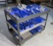 warehouse cart set up with stainless steel fasteners in38  plastic parts bins