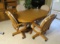 contemporaty dining room set with 4 chairs
