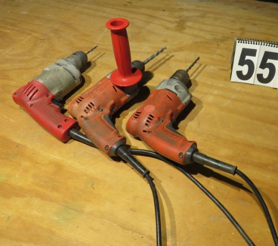 Milwaukee corded 3/8" drill motors