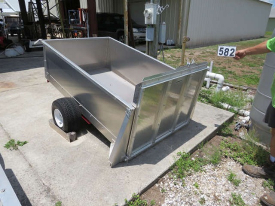 aluminum off road u utility trailer, 43" w x 72" long wit h 32" ramp