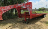 24' goose neck flat bed trailer