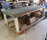 8' x 4'  wood layout  table