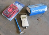 electronic weighting scale, thermometer, digital multimeter