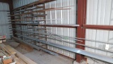 assorted new aluminum stock including angles, tubing, flat bar, z bar, t strips, round rod, (rack no