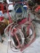 welding cart with 3 hoses,7 cutting torch heads, set of gauges