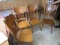 oak spindle back dining chairs