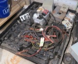 pallet electrical boxes, outlet boxes, jumper cables, electrical supplies