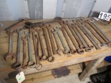 group of large end wrenches to 2