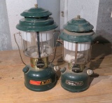 Coleman white gas camping lanterns