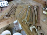 group of heavy end wrenches 11/16