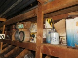 assorted heavy equipment filters new old stock on storage trailer shelves