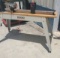 Ridgid wood lathe on stand handles up to 38