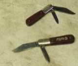 Barlow advertising pocket knives, 