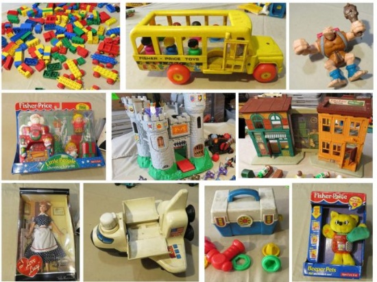 Vintage Fisher Price and other toys