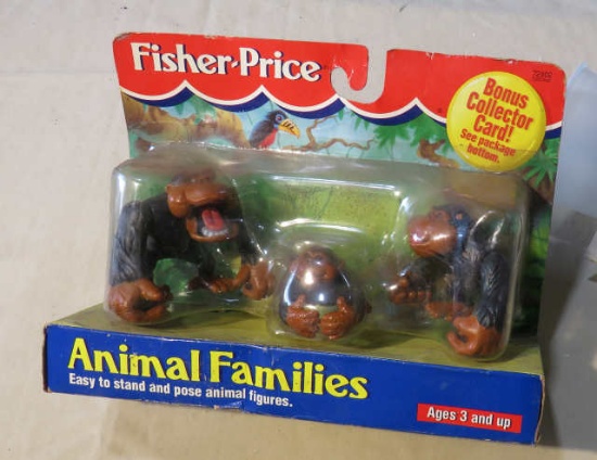 Fisher Price animal families gorilla family in original package