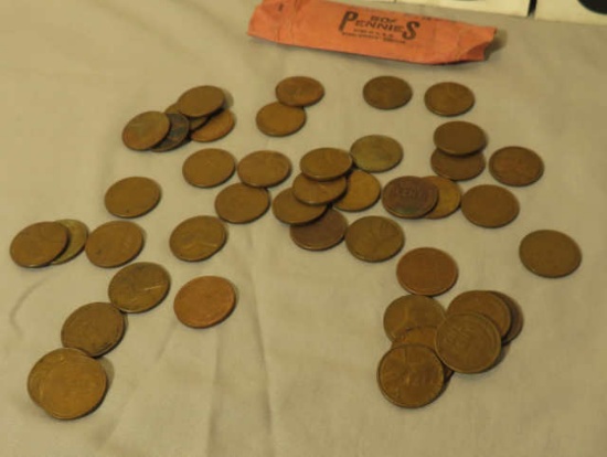 1952 wheat pennies loose