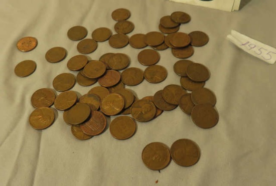 1955 wheat pennies loose