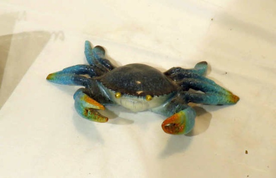 Small ceramic stone crab, 8"