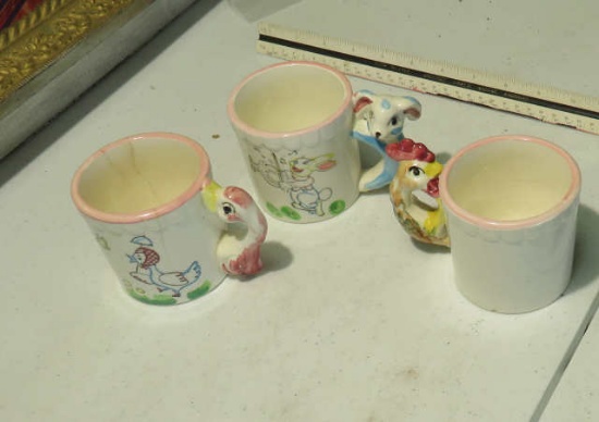 set of 3 children's character mugs