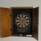 Hathaway electronic dart board in oak finished cabinet with darts 32