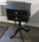 walnut finished antique sewing stand 16