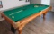 American Heritage Billiards pool table with slate bed good felt oak finish 98