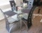 glass top dining table with 6 chairs 60