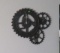 plastic battery operated decorative gear clock