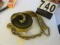 5000 lb 25' nylon strap with chain and hook on one end