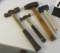 set of 4 mixed hammers