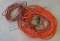 group of 2 long extension cords