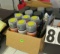 box of new spray paint and primer