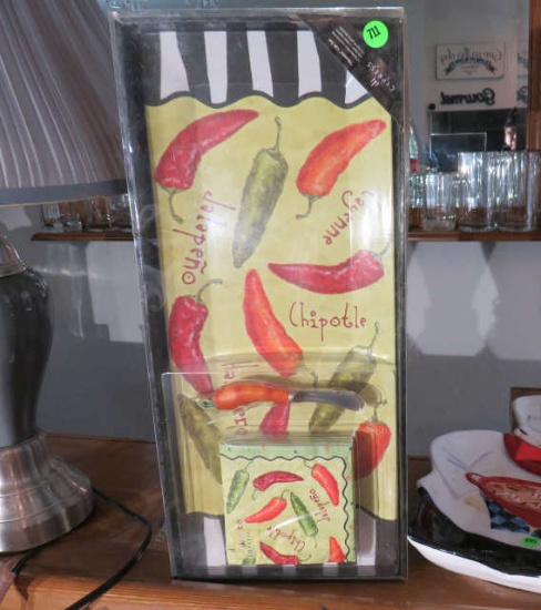 decorative unopened cheese board set