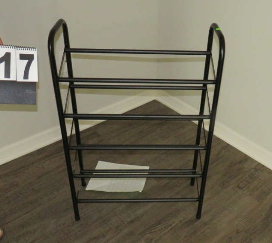 metal frame shoe rack