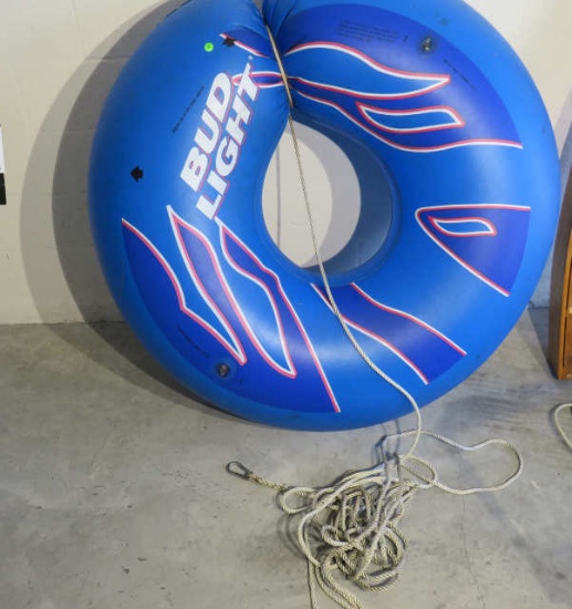 Bud Light heavy duty 48" diameter vinyl tube with long nylon pull rope