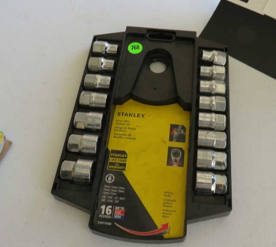 Stanley 16 piece pass through socket set