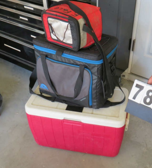 soft side cooler, with igloos 34qt cooler and smaller cooler