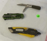 group of 3 mixed pocket knives including a Barlow 2 blade