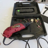 dremel kit in plastic tool box