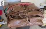 large brown tarp approx. 20 x 30
