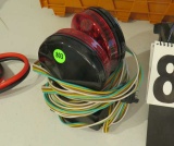 magnetic base trailer lights with long wire and pigtail