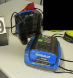 401 Kobalt yard tool battery with 2 chargers